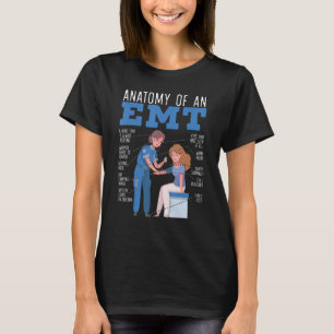 Camiseta Anatomía De Un Emt Paramédico Ems Atención De Salu