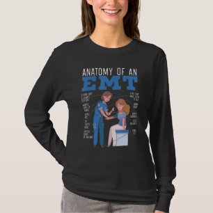Camiseta Anatomía De Un Emt Paramédico Ems Atención De Salu