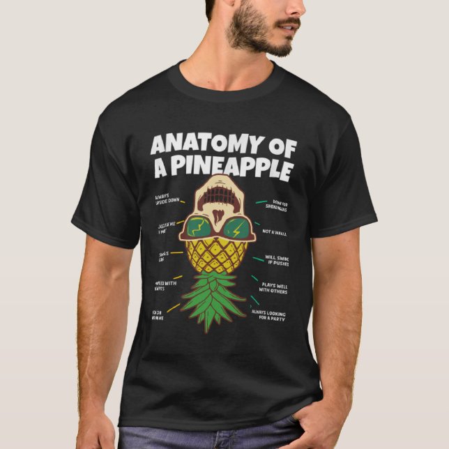 Camiseta Anatomía de un ganador de piña al revés (Anverso)