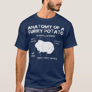 Camiseta Anatomía De Un Gif Mascota De Patata De Cerdo Grac