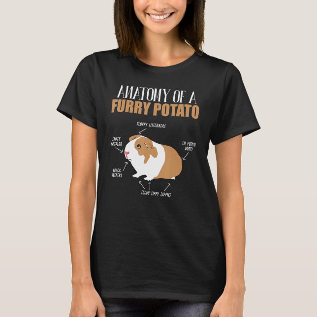 Camiseta Anatomía De Un Gráfico De Parodias Mascota De La P (Anverso)