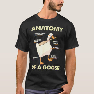 Camiseta Anatomía De Un Halcón De Ganso De Ganso