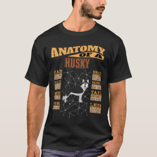 Camiseta Anatomía De Un Husky Humorado