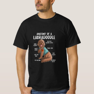 Camiseta Anatomía De Un Labradoodle Labrador Recuperador