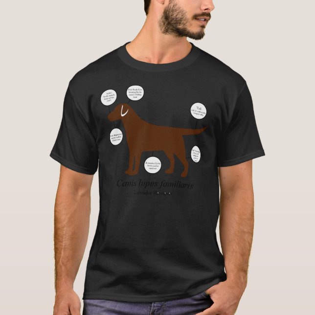 Camiseta Anatomía De Un Labrador Recuperador (Anverso)