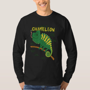 Camiseta Anatomía de un lagarto camaleón retilien