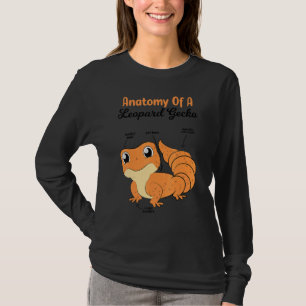 Camiseta Anatomía De Un Leopardo Gecko Lizard