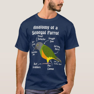 Camiseta Anatomía de un loro senegalés