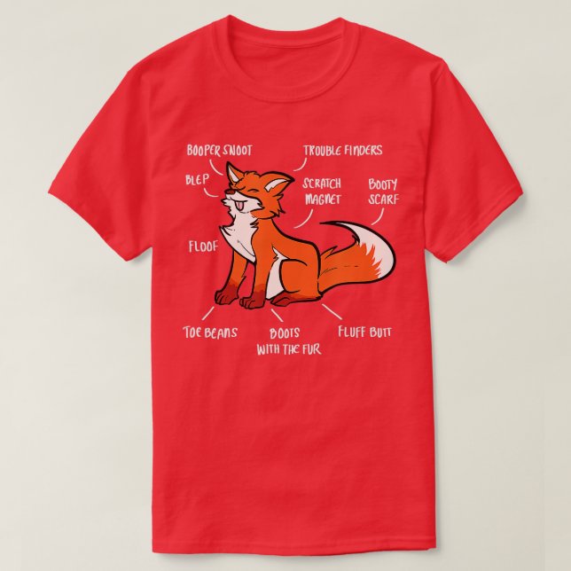 Camiseta Anatomía De Un Lover Fox (Diseño del anverso)