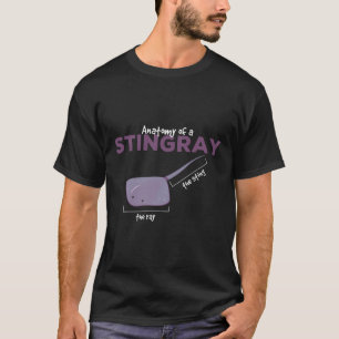 Camiseta Anatomía De Un Manta Ray Gracioso Sarcástico