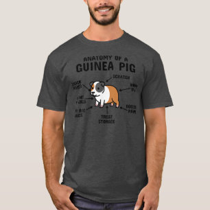 Camiseta Anatomía De Un Mascota De Cerdo De Guinea