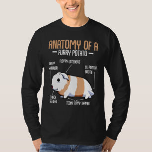 Camiseta Anatomía De Un Mascota Del Hogar De Cerdo De La Pa