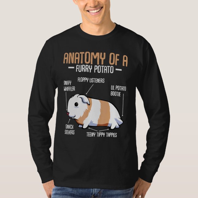 Camiseta Anatomía De Un Mascota Del Hogar De Cerdo De La Pa (Anverso)