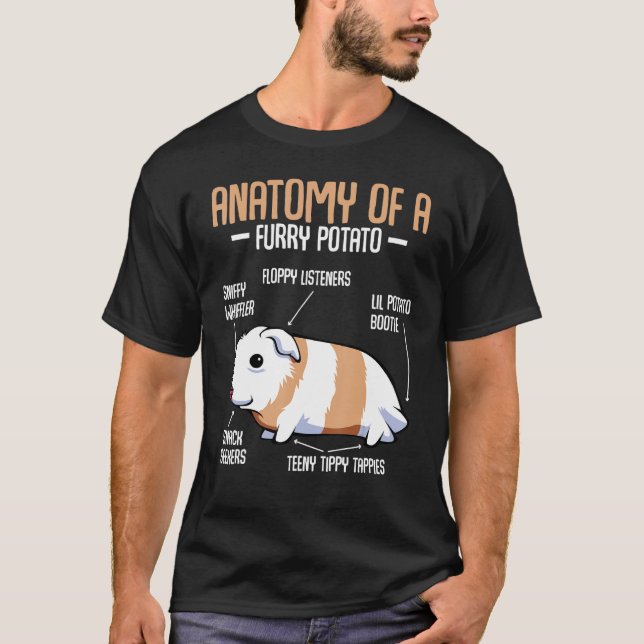 Camiseta Anatomía De Un Mascota Del Hogar De Cerdo De La Pa (Anverso)