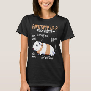Camiseta Anatomía De Un Mascota Del Hogar De Cerdo De La Pa