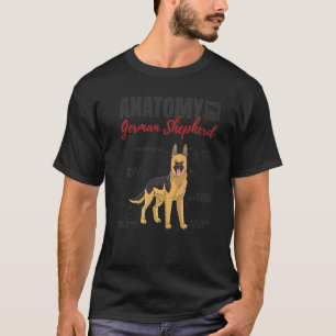 Camiseta Anatomía De Un Pastor Alemán 1