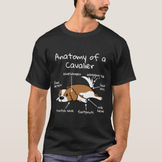 Camiseta Anatomía De Un Perro Cavalier Rey Carlos Spaniel