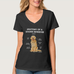 Camiseta Anatomía de un perro de Golden Retriever