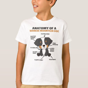 Camiseta Anatomía De Un Perro De Montaña De Berna Cute Dogs