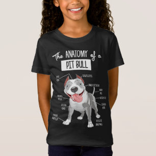 Camiseta Anatomía De Un Perro De Pitbull