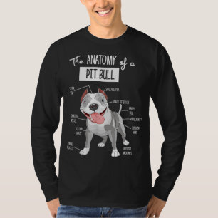 Camiseta Anatomía De Un Perro De Pitbull