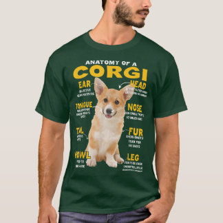 Camiseta Anatomía De Un Perro Honesto Corgi