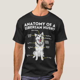 Camiseta Anatomía De Un Perro Siberiano Husky Funny Dueño D