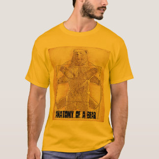 Camiseta Anatomía de un personalizado T del oso
