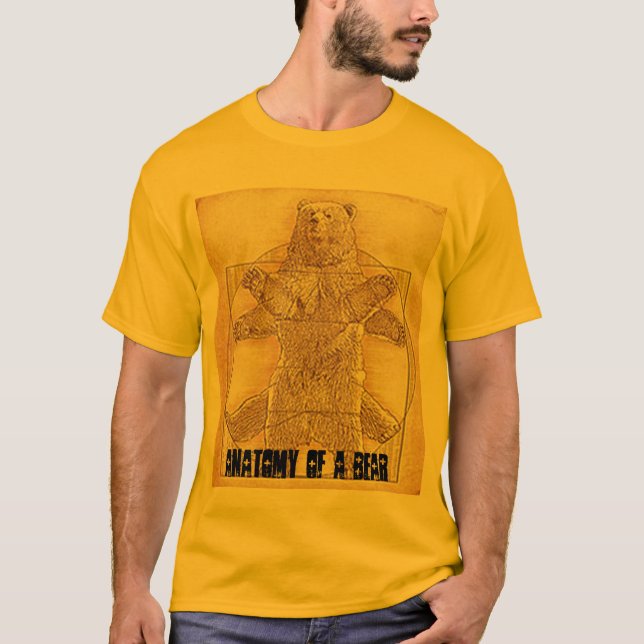 Camiseta Anatomía de un personalizado T del oso (Anverso)
