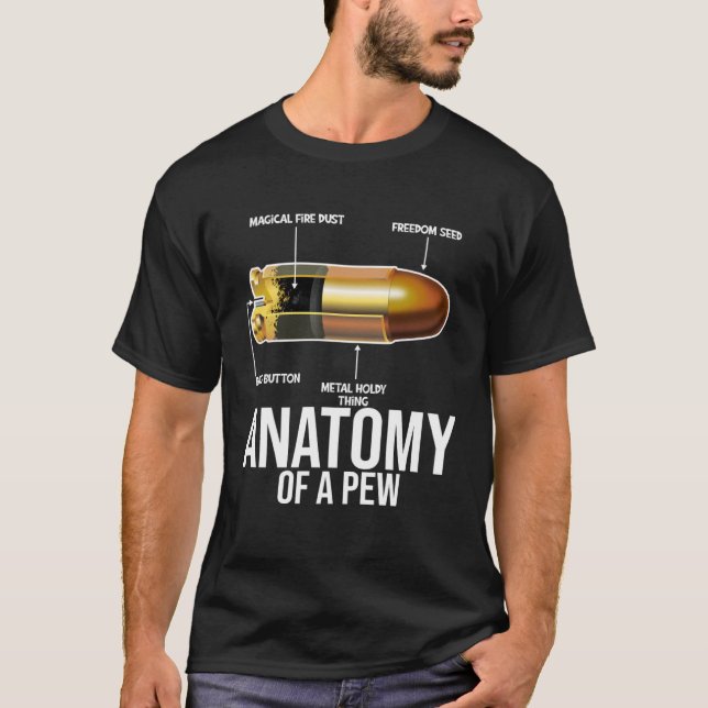 Camiseta Anatomía de un Pew Security and Protect Present (Anverso)
