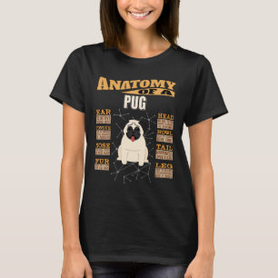 Camiseta Anatomía De Un Pug - Funny Pug Design Classic T-Sh