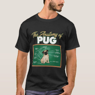 Camiseta Anatomía De Un Pug I Pug Divertido 81