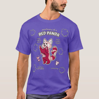 Camiseta Anatomía de un regalo de animal gracioso de Panda