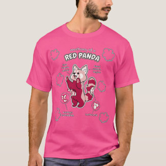 Camiseta Anatomía de un regalo de animal gracioso de Panda