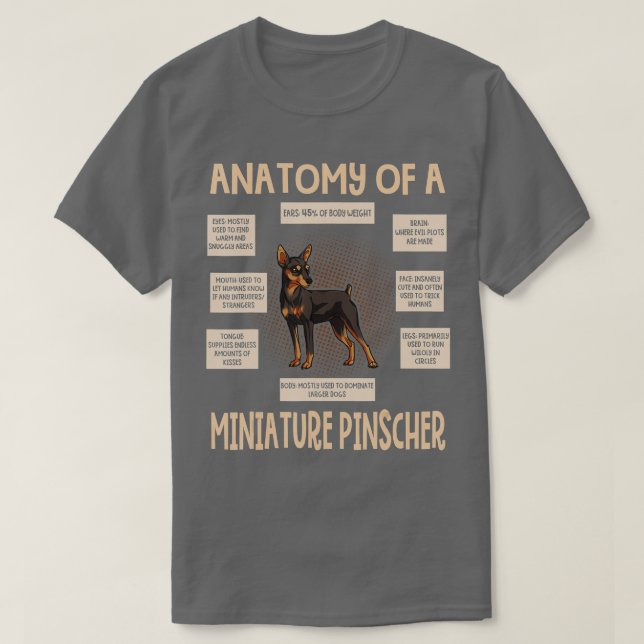 Camiseta Anatomía De Un Regalo De Cachorro Gracioso De Pins (Diseño del anverso)