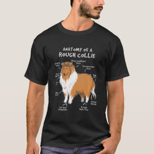 Camiseta Anatomía De Un Regalo De Cachorro Rough Collie Fun
