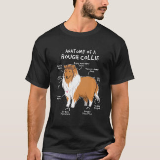 Camiseta Anatomía De Un Regalo De Cachorro Rough Collie Fun