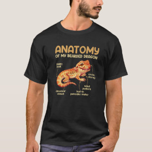 Camiseta Anatomía De Un Regalo De Dragón Con Barba Para El 