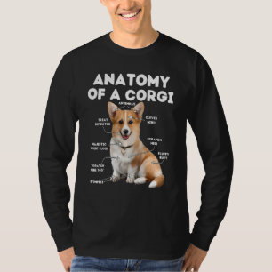 Camiseta Anatomía de un Tee de Perro Corgi