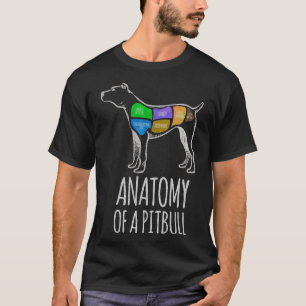 Camiseta Anatomía De Un Toro De Pit Gracioso Para Los Amant