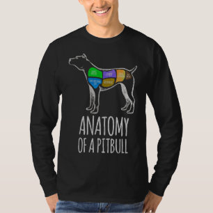 Camiseta Anatomía De Un Toro De Pit Gracioso Para Los Amant