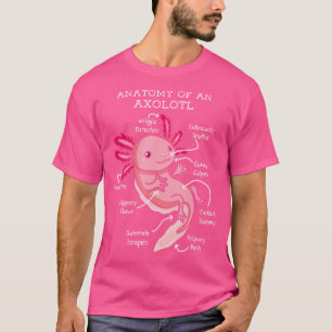 Camiseta Anatomía De Una Axolotl Mexicana Salamanders Diver