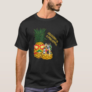 Camiseta Anatomía De Una Bebida De Piña De Piña Tequil