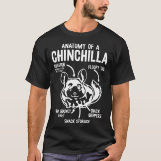 Camiseta Anatomía De Una Chinchilla Chinchillas