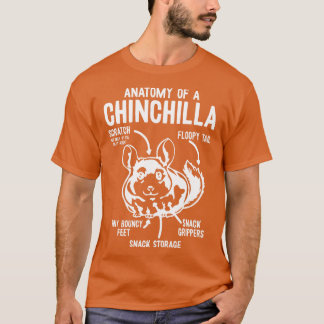 Camiseta Anatomía De Una Chinchilla Chinchillas