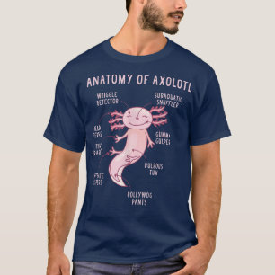 Camiseta Anatomía de una ciencia Axolotl de un Axolotl 89