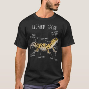 Camiseta Anatomía de una geco leopardo