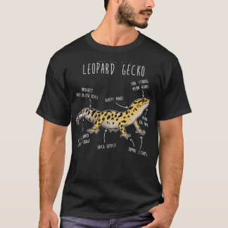 Camiseta Anatomía de una geco leopardo