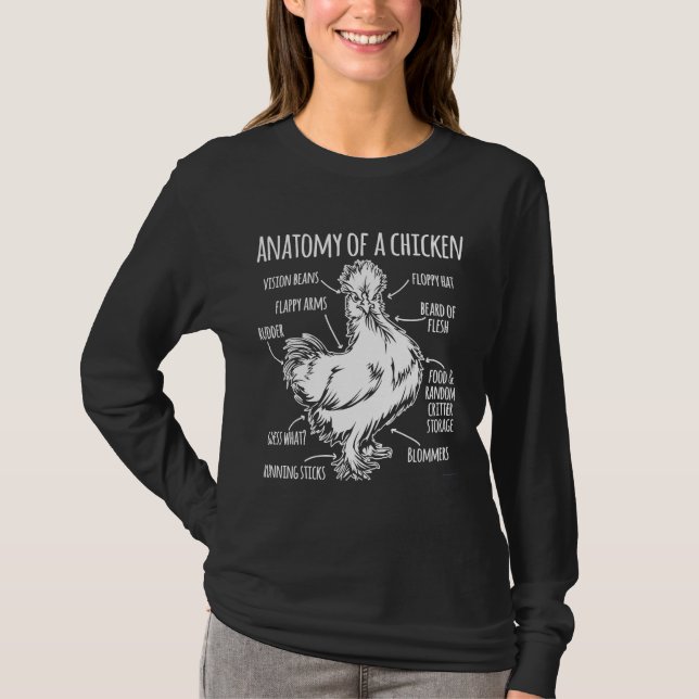 Camiseta Anatomía De Una Granja De Pollos (Anverso)