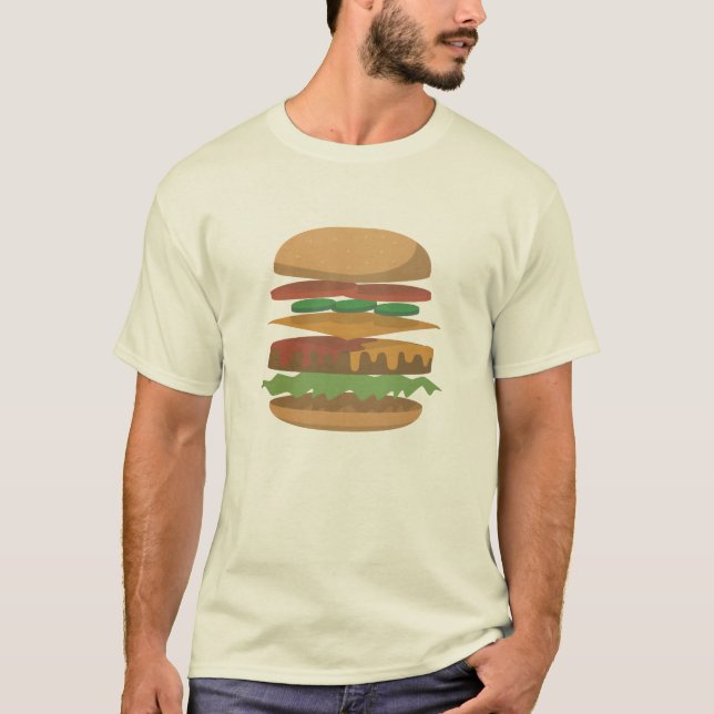 Camiseta Anatomía de una hamburguesa (Anverso)